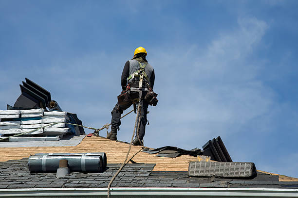 Professional Roof Replacement technician working in Barton, NM